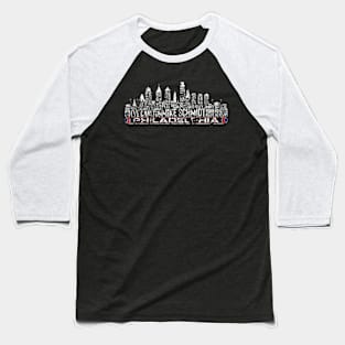 Philadelphia Baseball Team All Time Legends Philadelphia City Skyline Vintage Baseball T-Shirt